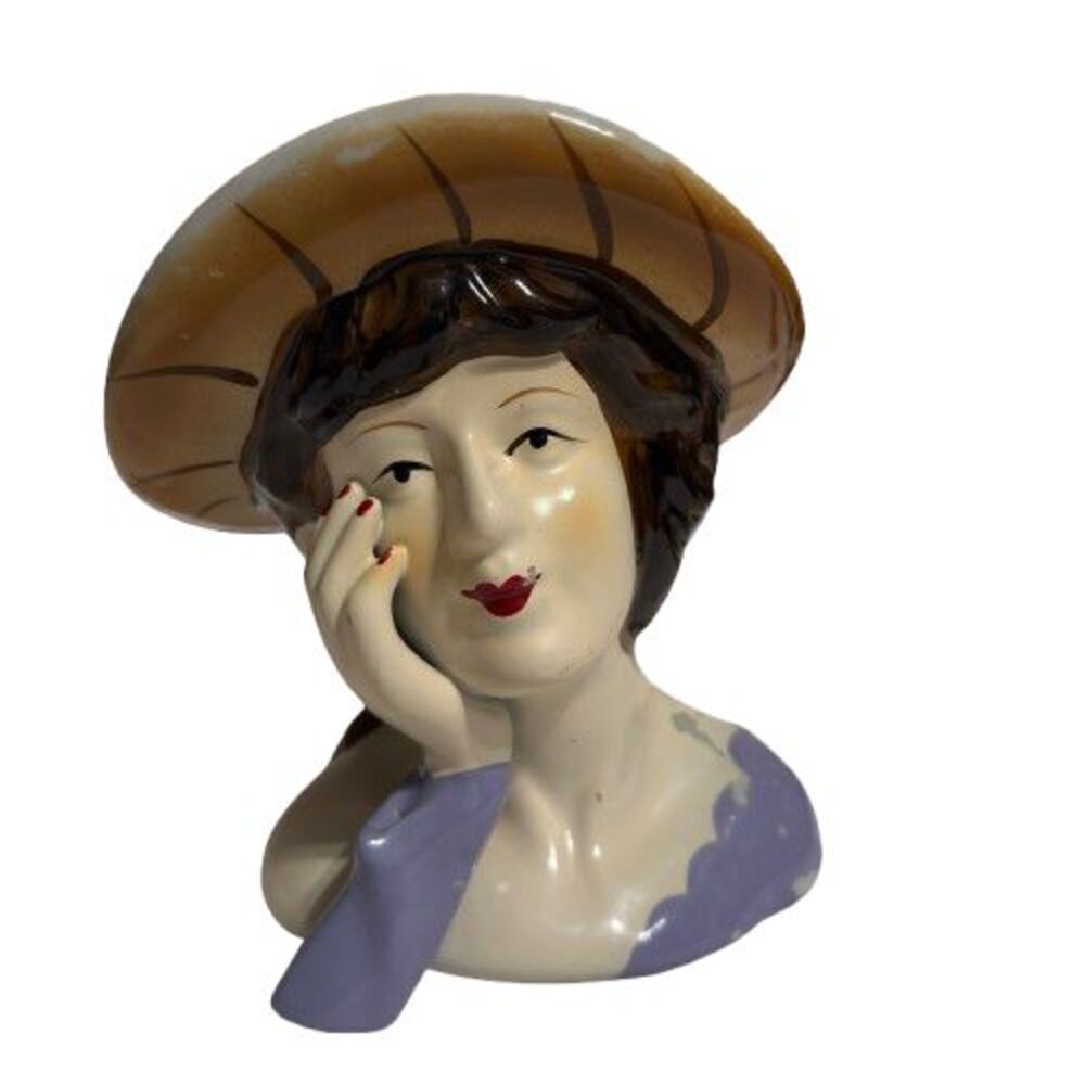 Vintage Ceramic Bust/Sculpture of a Lady/Woman Victorian Mid Century Modern